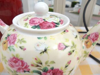 Two Cup Teapot In Rose Design, 7 of 7