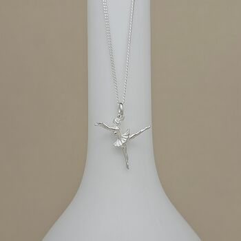 Personalised Sterling Silver Ballerina Necklace, 4 of 5