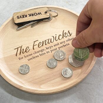 Personalised Wooden Trinket Bowl, 2 of 10