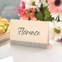 Wedding Place Card Name Vinyl Decals, thumbnail 1 of 12