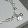 Sterling Silver Initial Bracelet, thumbnail 3 of 4