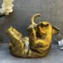 Drunken Elephant Wine Bottle Holder In Aged Gold Gift, thumbnail 2 of 12