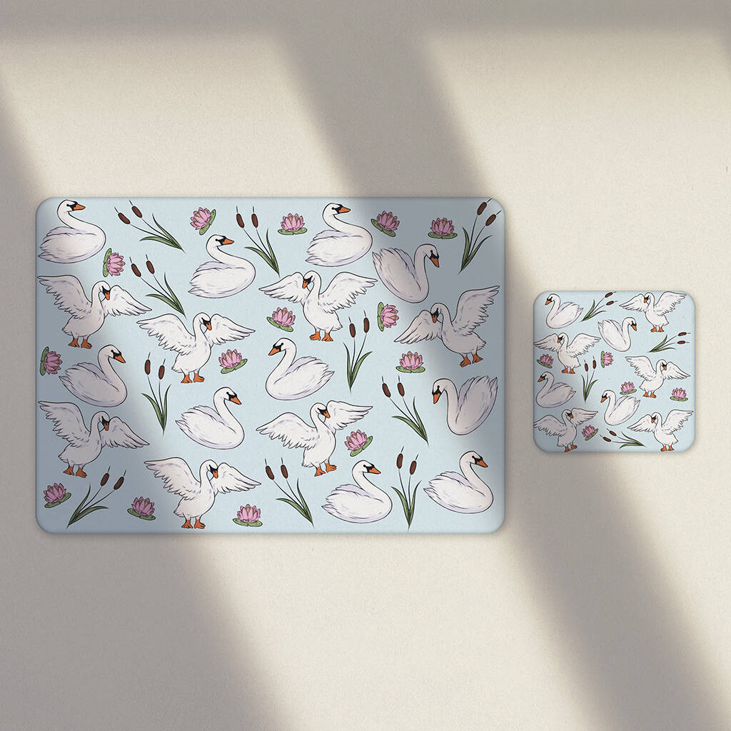 Melamine And Cork Bird Placemats By Blossom & Easel