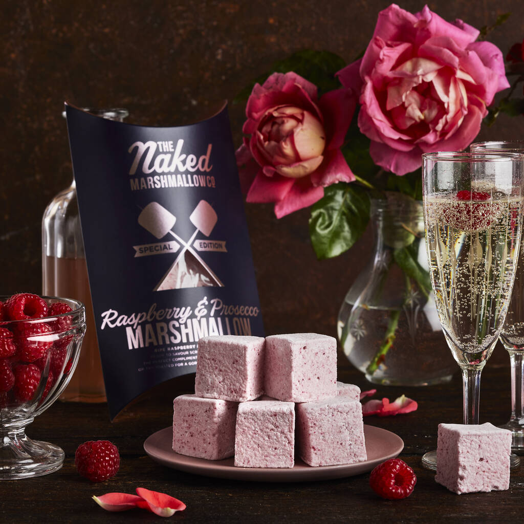 Raspberry And Prosecco Gourmet Marshmallows, 1 of 3