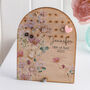 Dusky Roses And Wildflower Arched Earring Holder, thumbnail 1 of 4