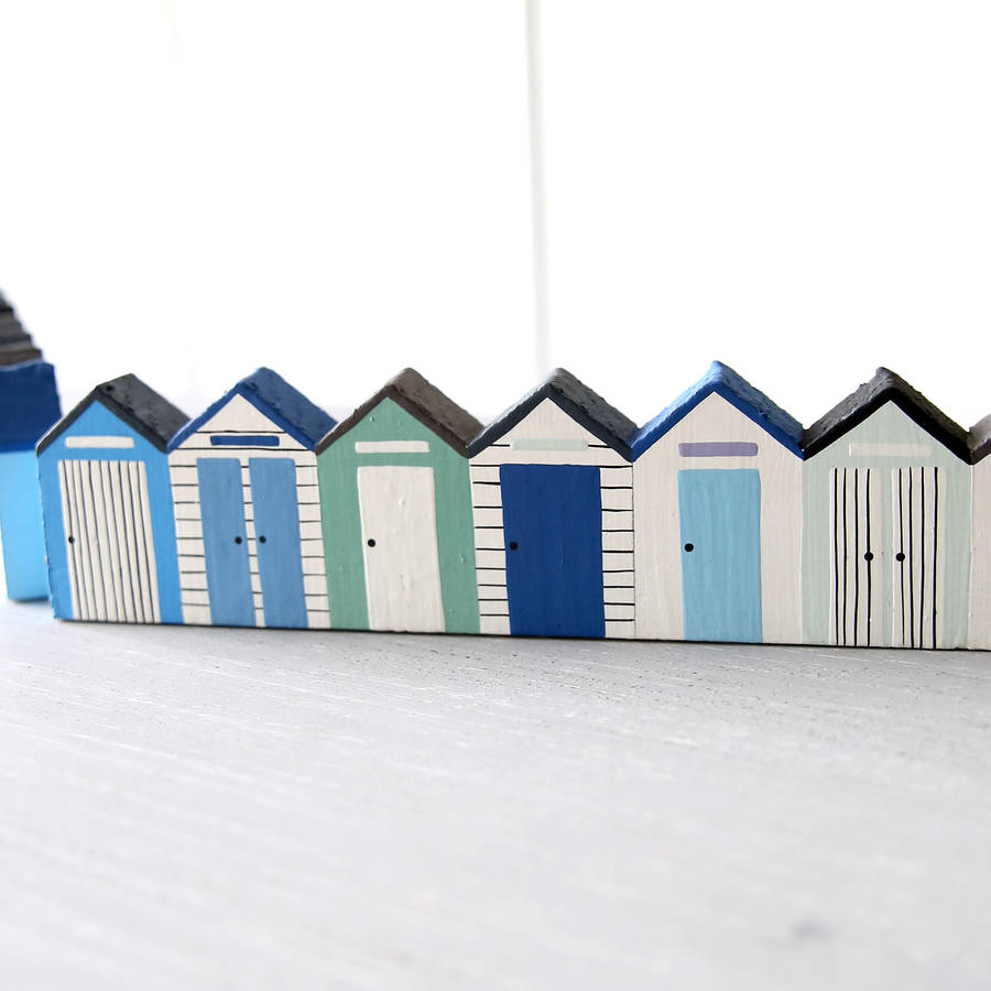 beach hut wall freize by red lilly