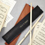 Tan Personalised Leather Drumstick Holder, thumbnail 4 of 4