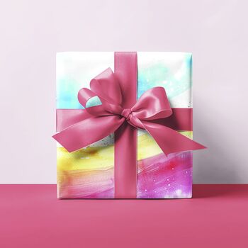 Luxury Abstract Rainbow Wrapping Paper, 2 of 7