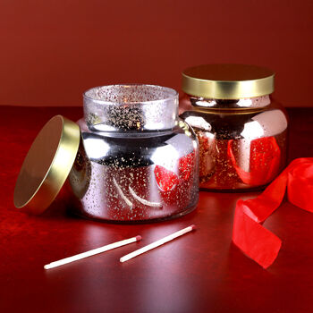 G Decor Large Aurielle Grande Linen Fragrance Hand Poured Soy Wax Jar Candle Mercury In Silver Or Rose Gold Finish, 8 of 8