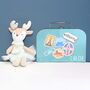 Mini Reindeer Soft Toy With Personalised Carry Case, thumbnail 1 of 5