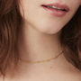 Bead Chain Choker Necklace In Silver, Gold/Rose Vermeil, thumbnail 4 of 5