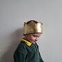 Reversible Quilted And Gold Baby And Child Crown, thumbnail 5 of 7