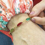 Oval Link Family Birthstone Bracelet, thumbnail 10 of 10