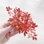 Vibrant Red Crystal Hair Comb, thumbnail 4 of 5