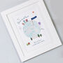 Personalised Home Sweet Home Map Print, thumbnail 2 of 2