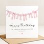 Personalised Pink Bow Birthday Card For Granddaughter, thumbnail 2 of 7