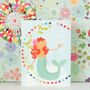Happy Birthday Mermaid Mini Card, thumbnail 1 of 4