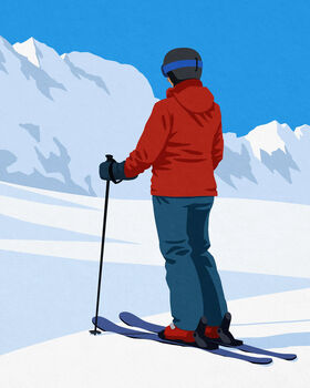 Personalised Ski Art Poster, 4 of 7