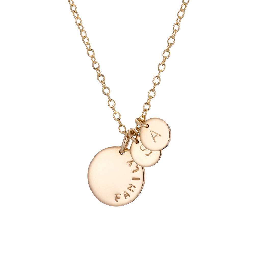 Gold Plated Or Sterling Silver Necklace With Initials By Lulu + Belle ...