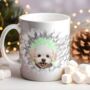 Personalised Christmas Bichon Frise Break Through, thumbnail 8 of 10