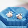 Sterling Silver Strawberry Stud Earrings, thumbnail 5 of 12