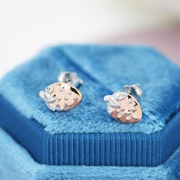 Sterling Silver Strawberry Stud Earrings, 5 of 12