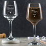 Personalised Engraved Best Friends Birthday Wine Glass, thumbnail 1 of 7