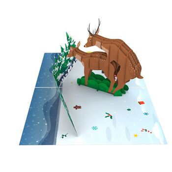 F*Cking Deer 3D Pop Up Xmas Animal Card! Best Punny, Rude And Funny Xmas Card For Him And Her, 7 of 9