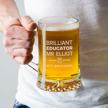 Personalised Tankard End Of Year Thank You Gift For Teacher, 4 of 12