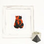 A Pair Of Cats Screen Print Love Valentines, thumbnail 1 of 2