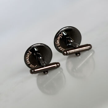 Secret Message Silver Cufflinks, 10 of 11