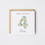 Personalised Happy Birthday Card Liberty Style *Any Age, thumbnail 4 of 8