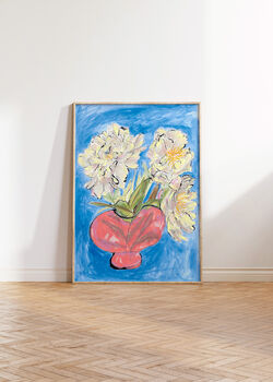 Peony Flowers Illustrated Art Print, 2 of 5