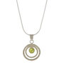 Personalised Birthstone Silver Infinity Universe Necklace, thumbnail 5 of 12