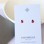 Sterling Silver Red Ladybird Earrings, thumbnail 5 of 7