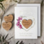 Luxury Geometric Orchid Foil Save The Date Magnets, thumbnail 6 of 9