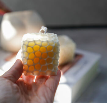 Honeycomb Soy Wax Candle | Gift Idea | Home Decor, 4 of 5