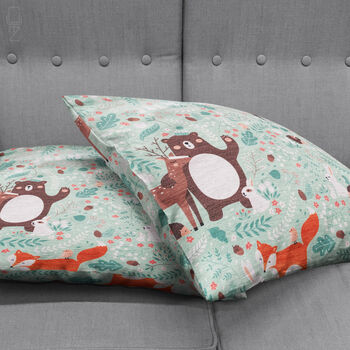 Cushion Cover For Kids, Deer, Bear, Fox, Rabbit Themed, 4 of 7
