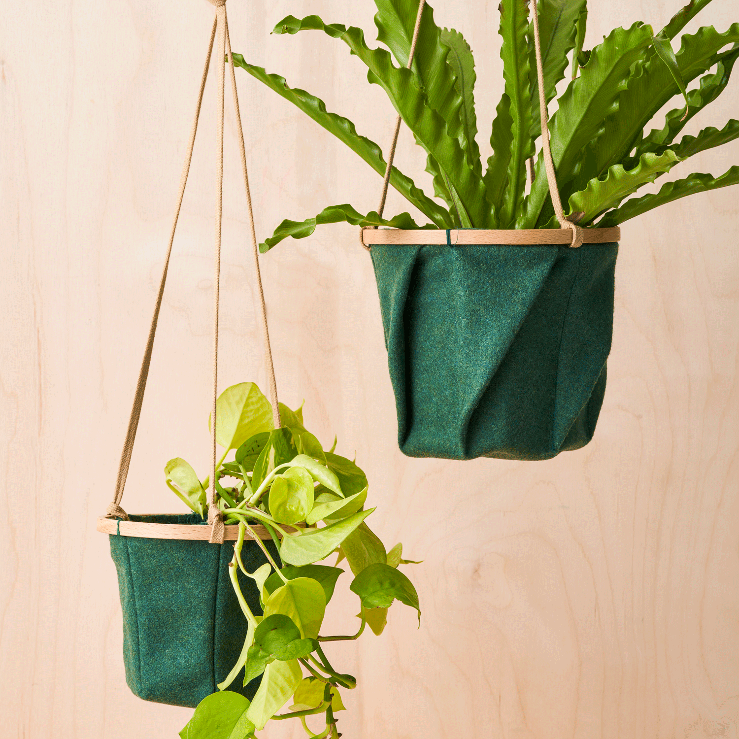 Sew Your Own: Hanging Plant Pot Patterns X2 Pots, 3 of 4