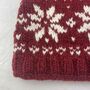 Fair Trade Nordic Snowflake Lined Wool Neckwarmer Scarf, thumbnail 5 of 9