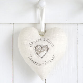 Personalised Pearl 30th Wedding Anniversary Heart Gift, 4 of 11