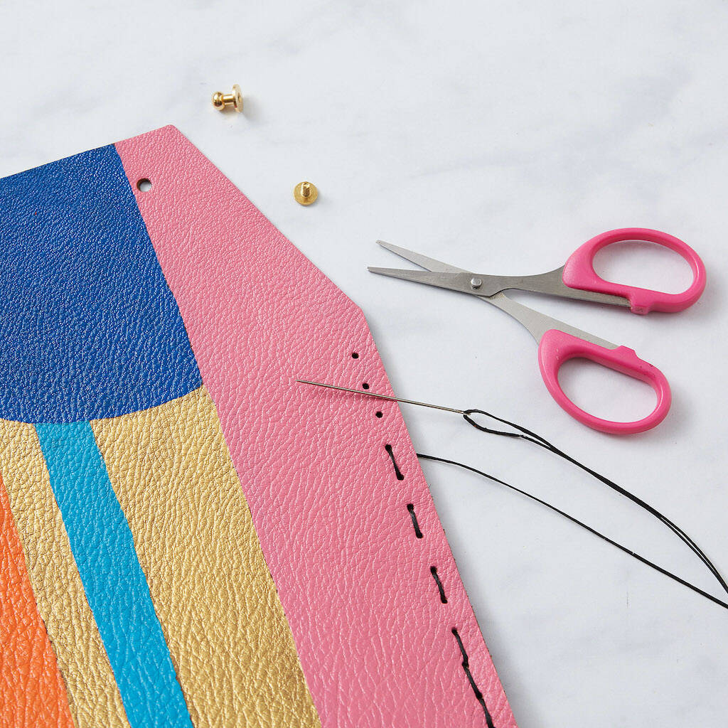 Create Your Own Leather Clutch Bag Kit By Love and Salvage