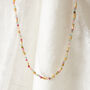 Tourmaline 18 K Gold And Silver Beaded Necklace, thumbnail 2 of 7