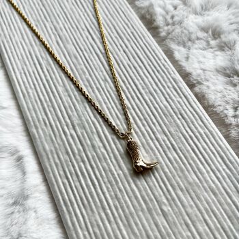 Cowboy Boot Gold Necklace, 5 of 5