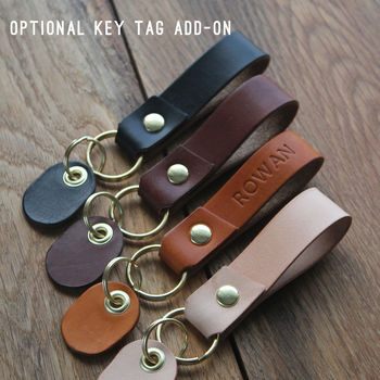 Personalised Leather Key Fob / Key Ring, 2 of 8