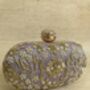 Purple Pearl Oval Clutch Bag, thumbnail 1 of 9