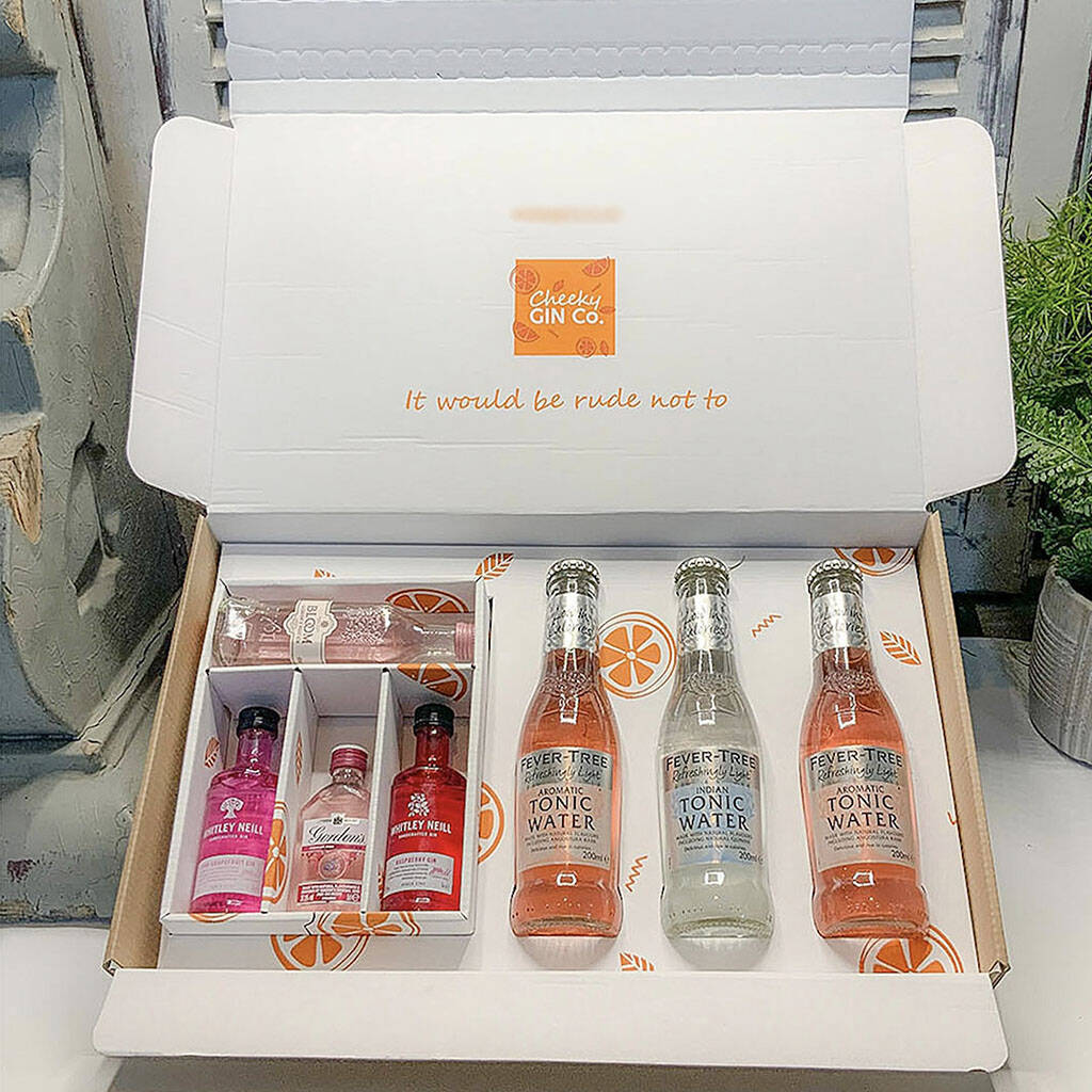 Pink Gin Gift Set By Cheeky Gin Co