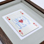 Ace Of Hearts Personalised Vintage Playing Card Print, thumbnail 5 of 7