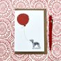 Personalised Bedlington Terrier Birthday Card, thumbnail 1 of 5