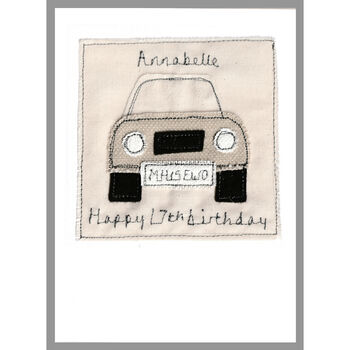 Personalised Car 18th Birthday Card For Him Or Her, 7 of 9